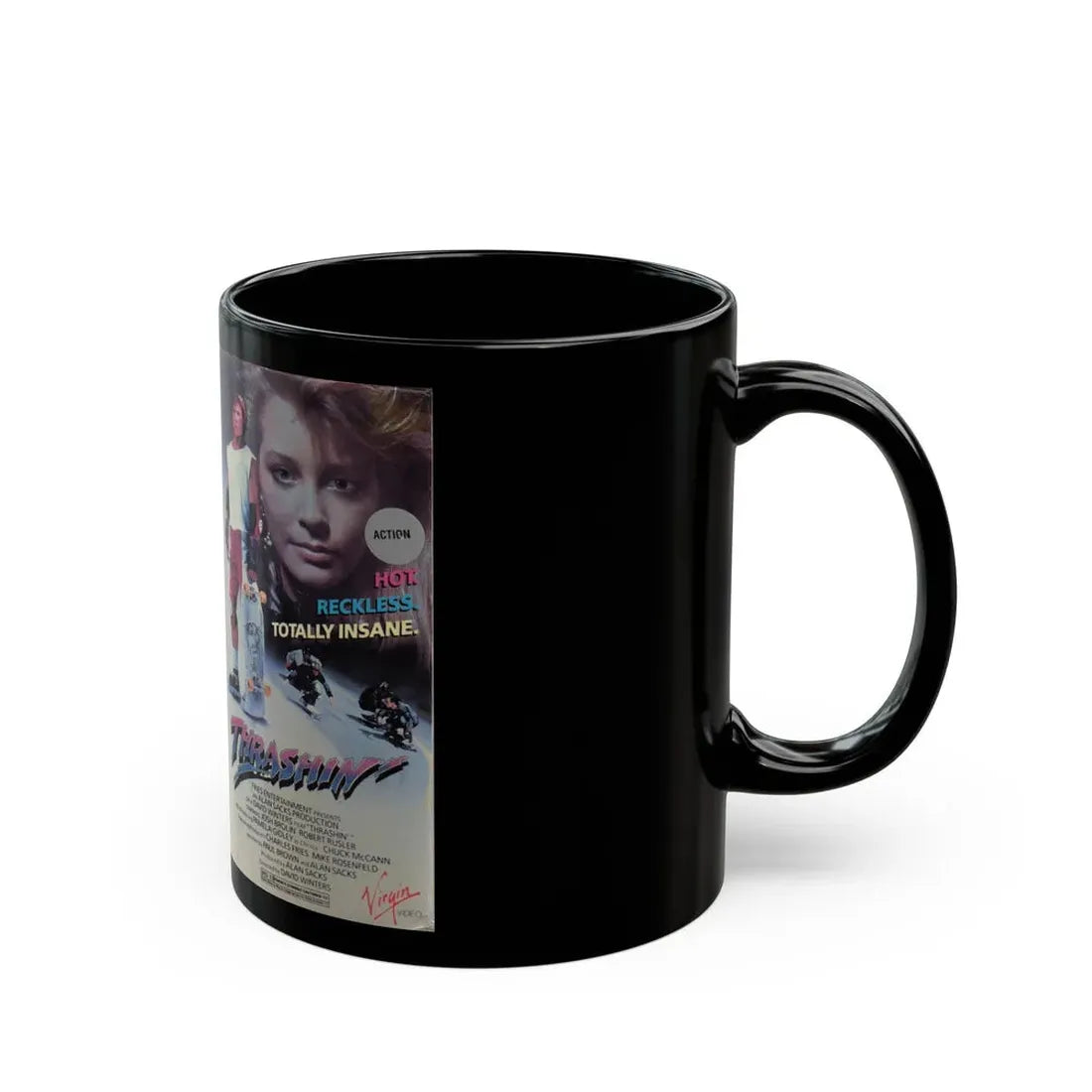 THRASHIN KONICA (VHS COVER) - Black Coffee Mug - Go Mug Yourself