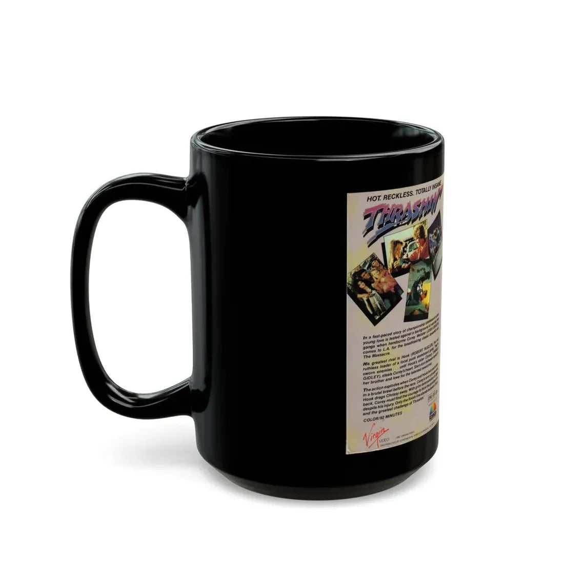 THRASHIN KONICA (VHS COVER) - Black Coffee Mug - Go Mug Yourself