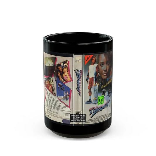 THRASHIN (VHS COVER) - Black Coffee Mug 15oz - Go Mug Yourself
