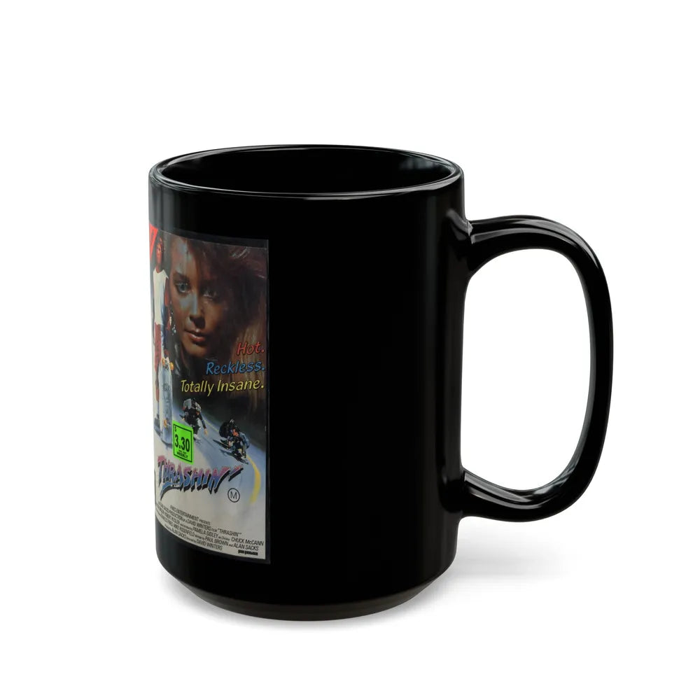 THRASHIN (VHS COVER) - Black Coffee Mug-Go Mug Yourself