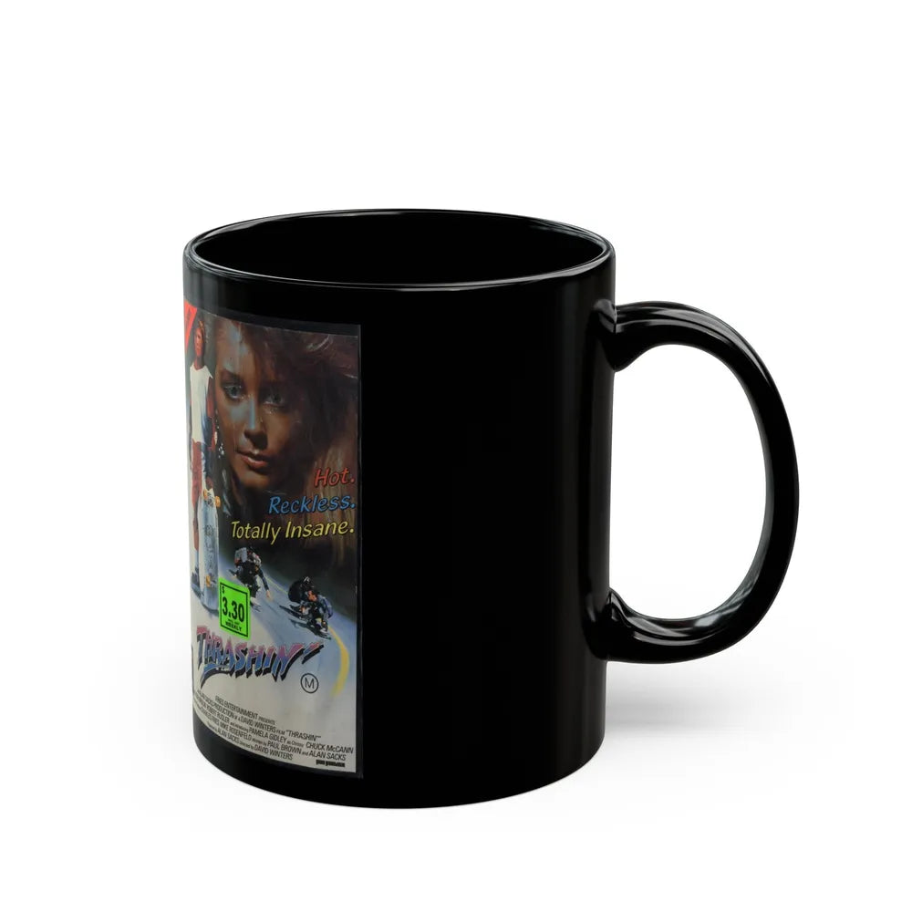 THRASHIN (VHS COVER) - Black Coffee Mug-Go Mug Yourself