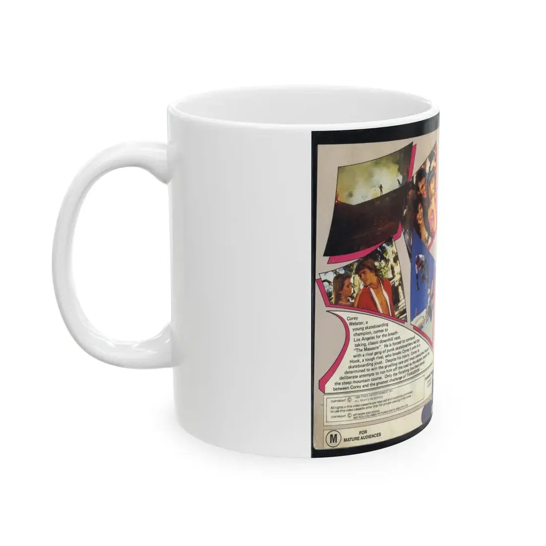 THRASHIN (VHS COVER) - White Coffee Mug - Go Mug Yourself