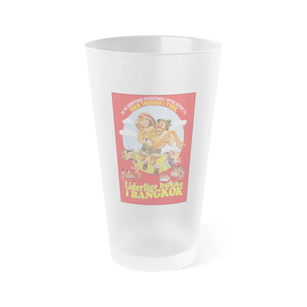 THREE BAVARIANS IN BANGKOK 1976 Movie Poster - Frosted Pint Glass 16oz-16oz-Frosted-Go Mug Yourself