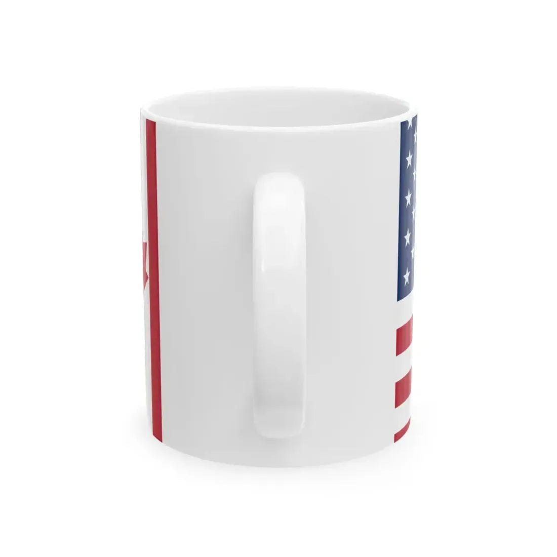 Three Finger Salute Flag Canada Mexico and the United States (Mexico) White Coffee Mug - Go Mug Yourself