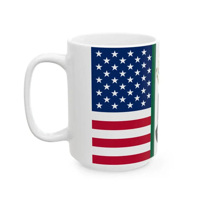 Three Finger Salute Flag Canada Mexico and the United States (Mexico) White Coffee Mug - Go Mug Yourself