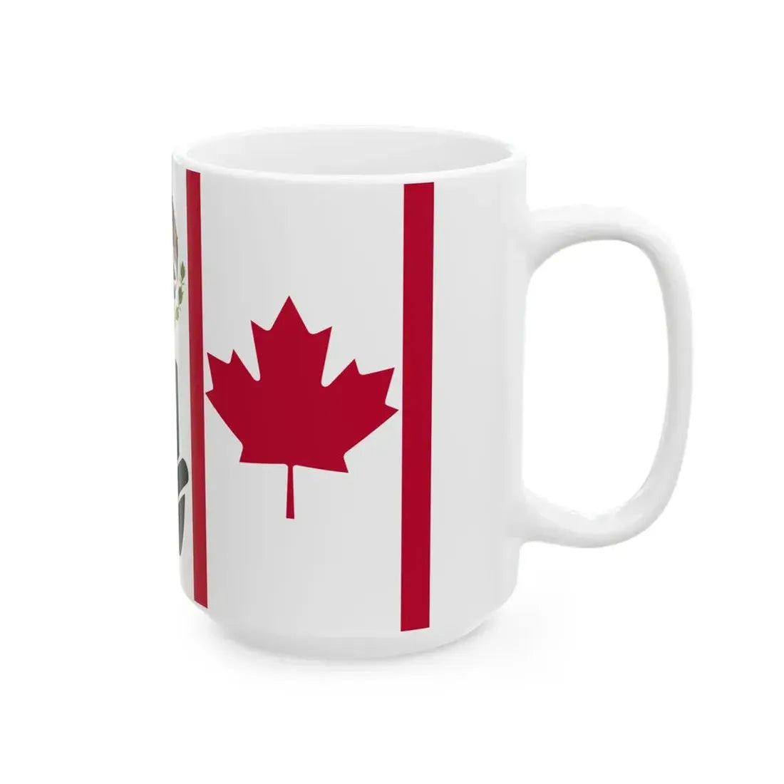 Three Finger Salute Flag Canada Mexico and the United States (Mexico) White Coffee Mug - Go Mug Yourself