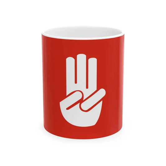 Three Finger Salute Flag (Myanmar) White Coffee Mug 11oz - Go Mug Yourself