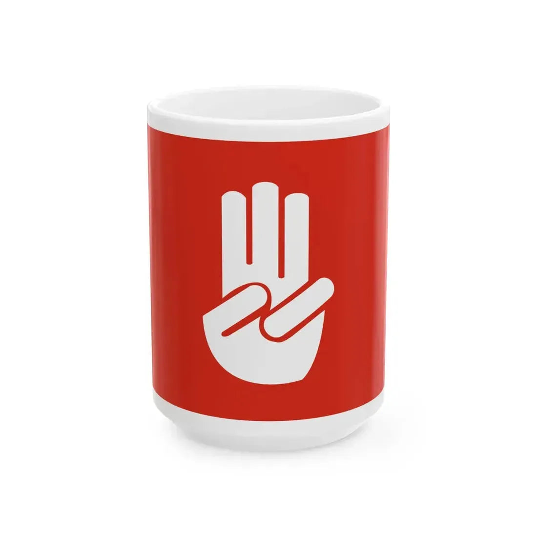 Three Finger Salute Flag (Myanmar) White Coffee Mug 15oz - Go Mug Yourself