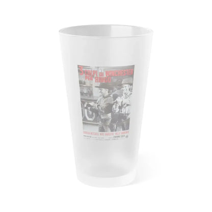 THREE GRAVES FOR A WINCHESTER 1966 Movie Poster - Frosted Pint Glass 16oz 16oz Frosted - Go Mug Yourself