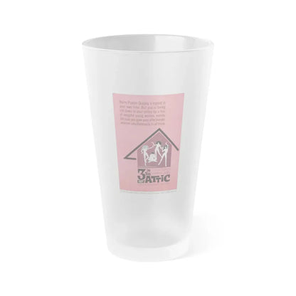 THREE IN THE ATTIC 1968 Movie Poster - Frosted Pint Glass 16oz 16oz Frosted - Go Mug Yourself