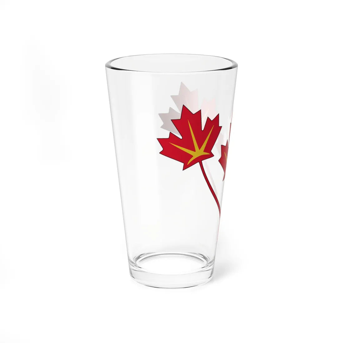 Three maple leaves of Canada (Canada) (Coat of Arms) Pint Glass 16oz - Go Mug Yourself