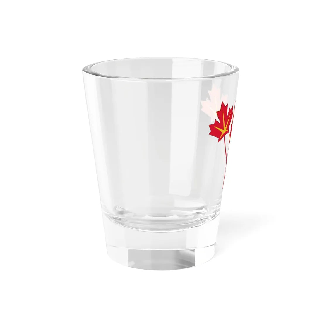 Three maple leaves of Canada (Canada) (Coat of Arms) Shot Glass 1.5oz - Go Mug Yourself
