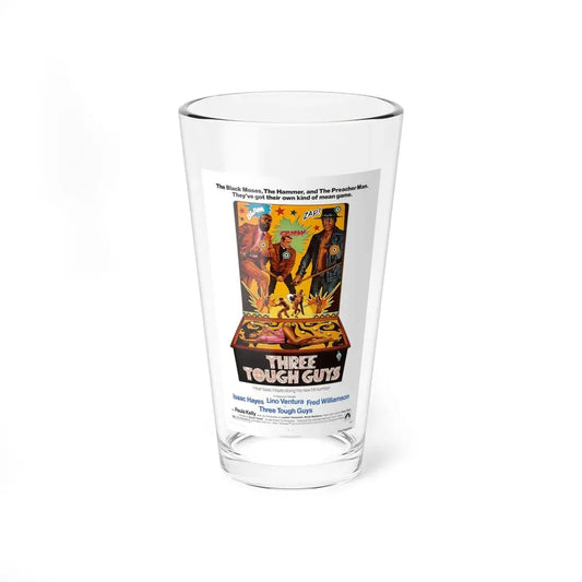 THREE TOUGH GUYS 1974 Movie Poster - Pint Glass 16oz 16oz - Go Mug Yourself