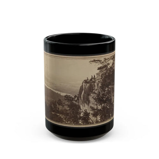 Three Unidentified Soldiers At Point Lookout, Tennessee (U.S. Civil War) Black Coffee Mug-15oz-Go Mug Yourself