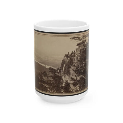 Three Unidentified Soldiers At Point Lookout, Tennessee (U.S. Civil War) White Coffee Mug-15oz-Go Mug Yourself