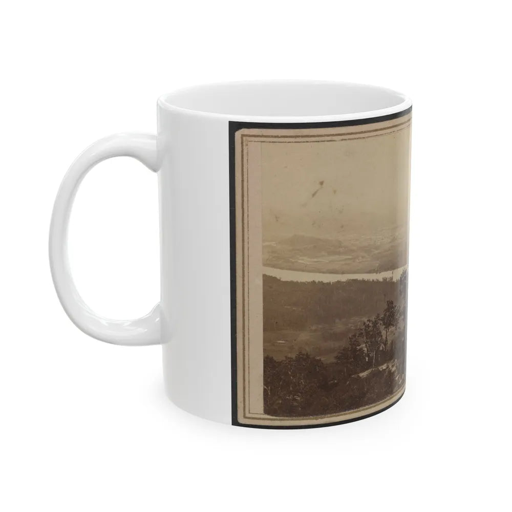 Three Unidentified Soldiers At Point Lookout, Tennessee (U.S. Civil War) White Coffee Mug-Go Mug Yourself