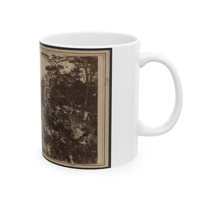 Three Unidentified Soldiers At Point Lookout, Tennessee (U.S. Civil War) White Coffee Mug-Go Mug Yourself