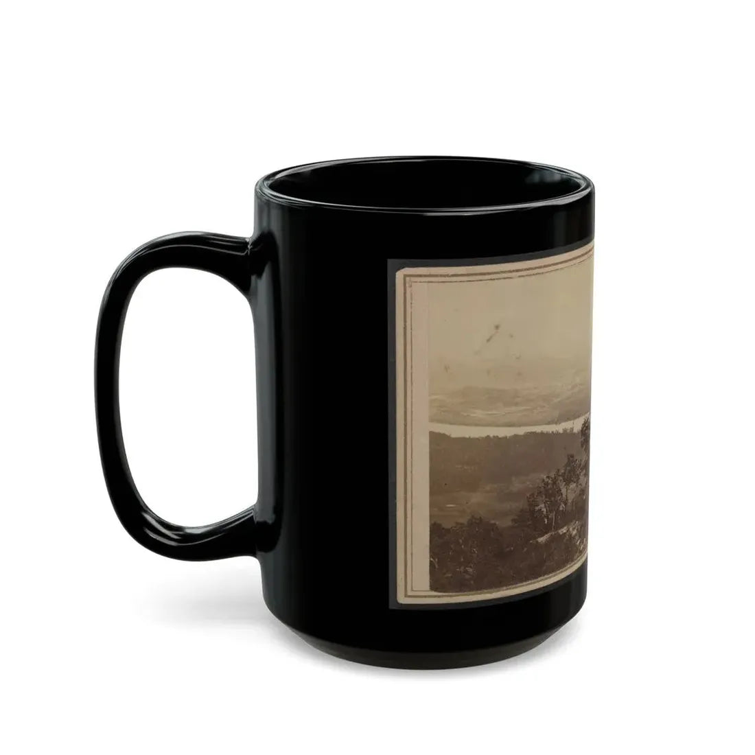 Three Unidentified Soldiers At Point Lookout, Tennessee (U.S. Civil War) Black Coffee Mug - Go Mug Yourself