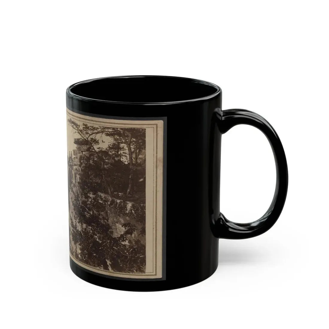 Three Unidentified Soldiers At Point Lookout, Tennessee (U.S. Civil War) Black Coffee Mug - Go Mug Yourself
