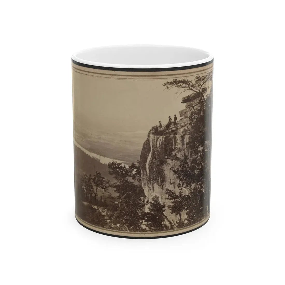Three Unidentified Soldiers At Point Lookout, Tennessee (U.S. Civil War) White Coffee Mug 11oz - Go Mug Yourself