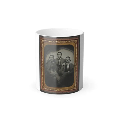 Three Unidentified Soldiers in Confederate Uniforms (1) (U.S. Civil War) Color Changing Coffee Mug 11oz Default Title 11oz - Go Mug Yourself