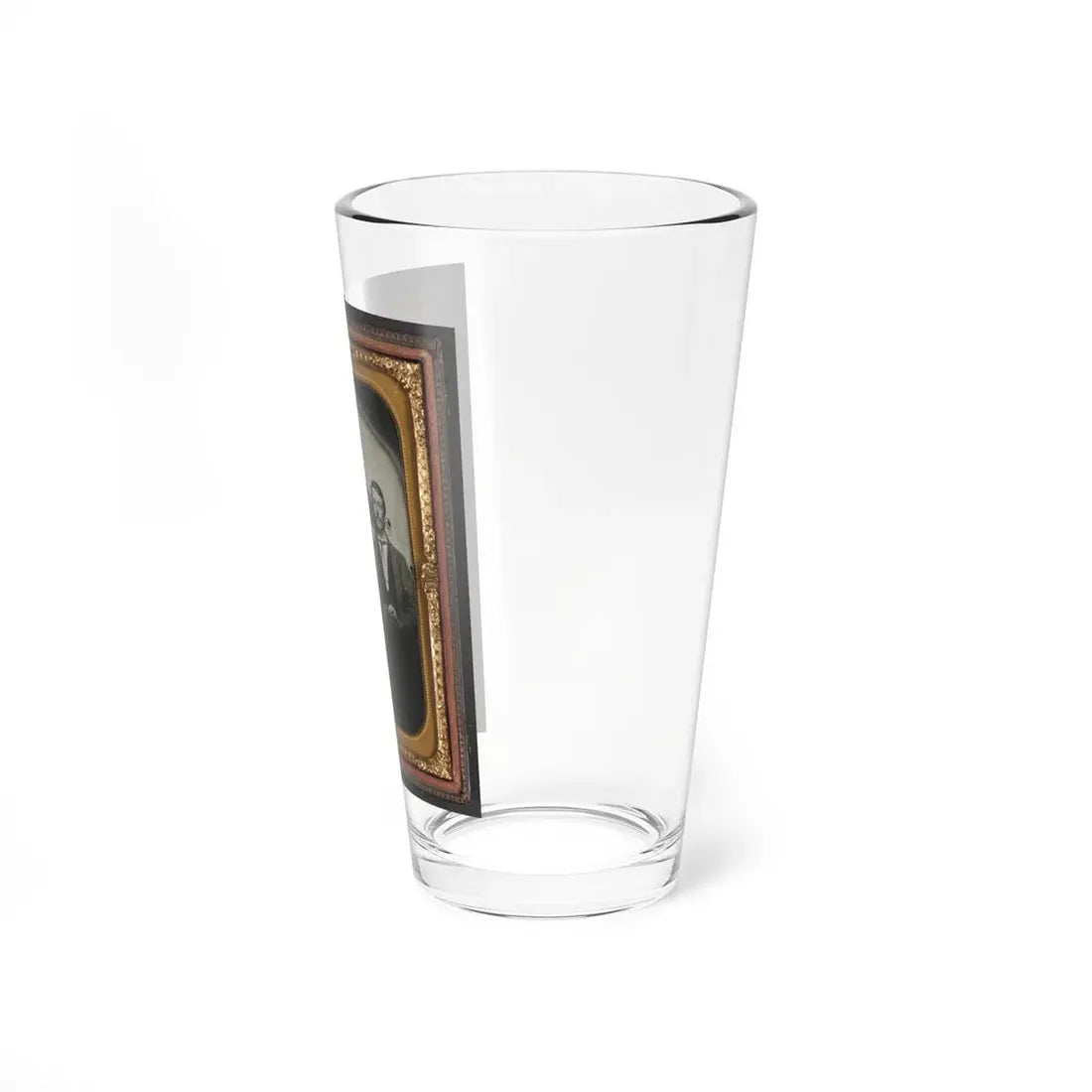 Three Unidentified Soldiers In Confederate Uniforms (1) (U.S. Civil War) Pint Glass 16oz - Go Mug Yourself