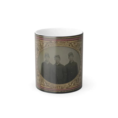 Three Unidentified Soldiers in Union Uniforms(3) (U.S. Civil War) Color Changing Coffee Mug 11oz - Go Mug Yourself