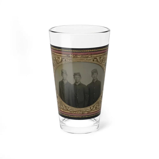 Three Unidentified Soldiers In Union Uniforms(3) (U.S. Civil War) Pint Glass 16oz 16oz - Go Mug Yourself