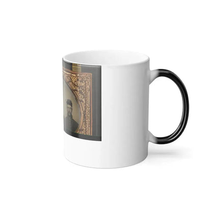 Three Unidentified Soldiers in Union Uniforms and Forage Caps (U.S. Civil War) Color Changing Coffee Mug 11oz - Go Mug Yourself