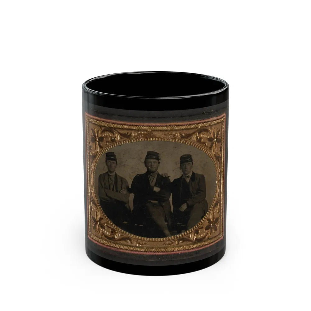 Three Unidentified Soldiers (U.S. Civil War) Black Coffee Mug-11oz-Go Mug Yourself