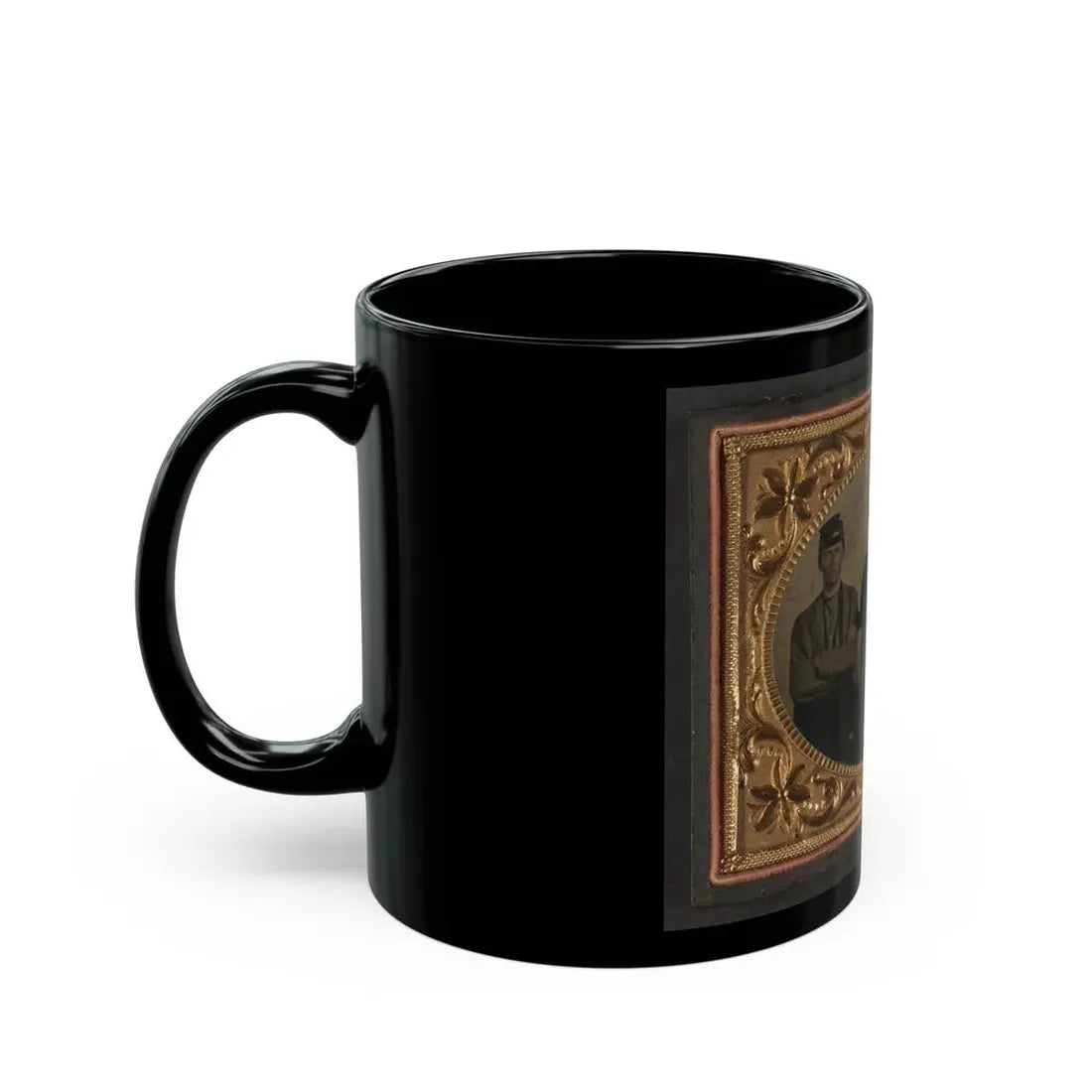 Three Unidentified Soldiers (U.S. Civil War) Black Coffee Mug - Go Mug Yourself