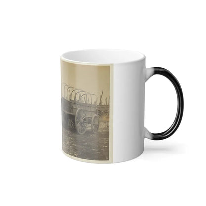 Three Wagons, Probably Used for Army Supplies in Civil War (U.S. Civil War) Color Changing Coffee Mug 11oz-Go Mug Yourself
