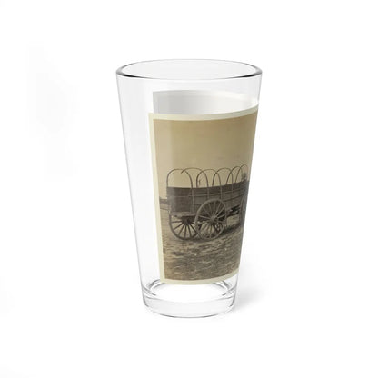 Three Wagons, Probably Used For Army Supplies In Civil War (U.S. Civil War) Pint Glass 16oz-Go Mug Yourself