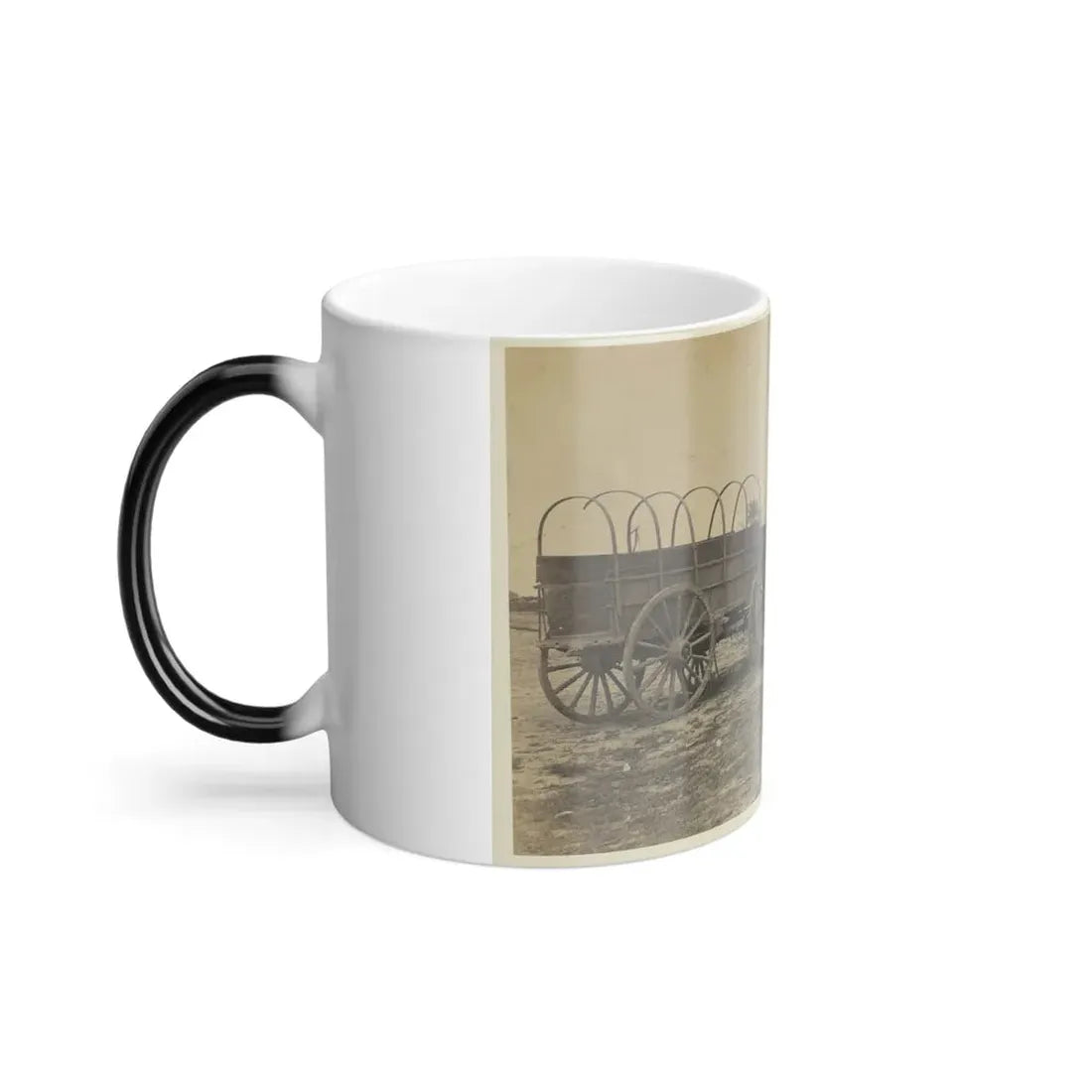 Three Wagons, Probably Used for Army Supplies in Civil War (U.S. Civil War) Color Changing Coffee Mug 11oz - Go Mug Yourself