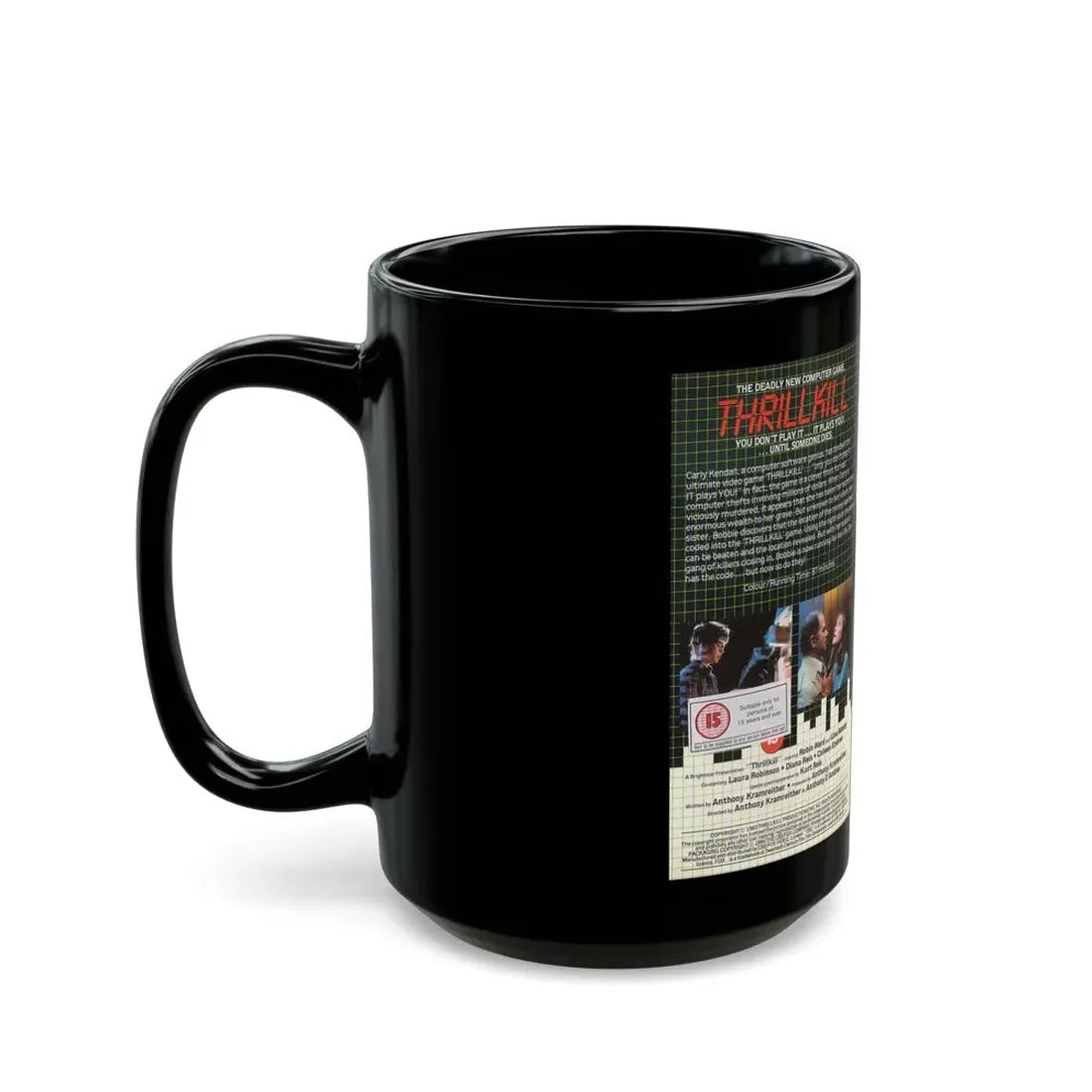 THRILL KILL (VHS COVER) - Black Coffee Mug - Go Mug Yourself
