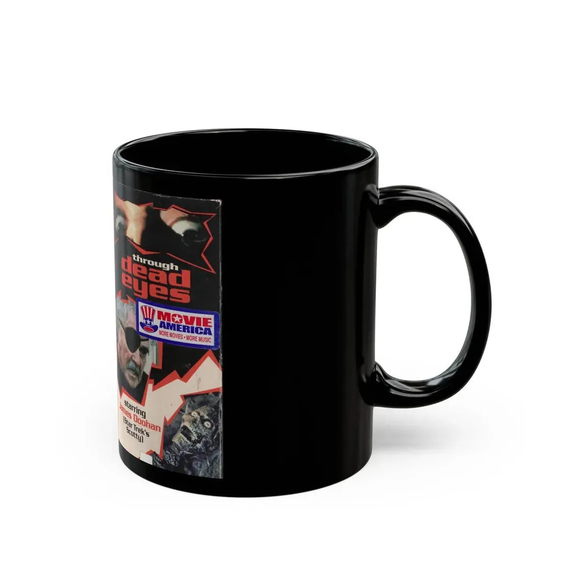 THROUGH DEAD EYES (VHS COVER) - Black Coffee Mug - Go Mug Yourself