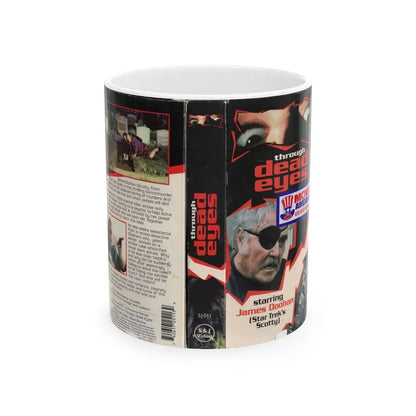 THROUGH DEAD EYES (VHS COVER) - White Coffee Mug 11oz - Go Mug Yourself
