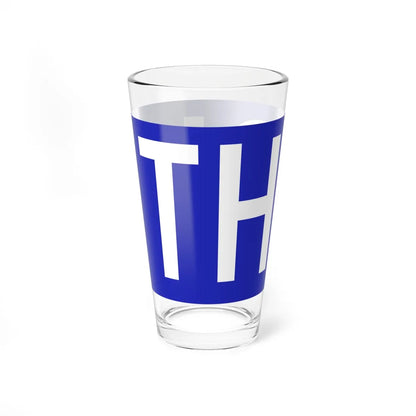 Thruway trailblazer stand-in (New York) (Road Sign) Pint Glass 16oz - Go Mug Yourself