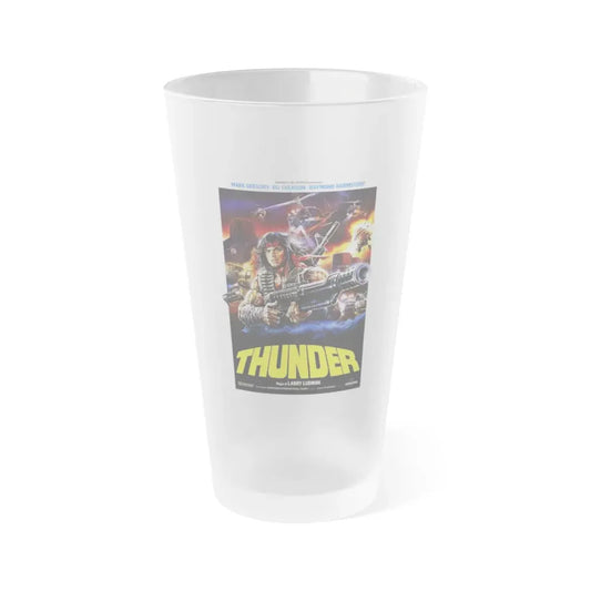 THUNDER 1983 Movie Poster - Frosted Pint Glass 16oz Default Title - Go Mug Yourself