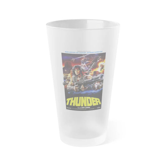 THUNDER 1983 Movie Poster - Frosted Pint Glass 16oz-Go Mug Yourself