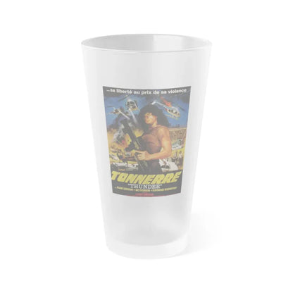 THUNDER (2) 1983 Movie Poster - Frosted Pint Glass 16oz Default Title - Go Mug Yourself