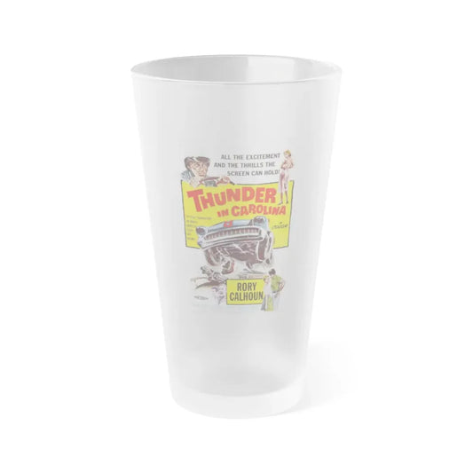 THUNDER IN CAROLINA 1960 Movie Poster - Frosted Pint Glass 16oz Default Title - Go Mug Yourself