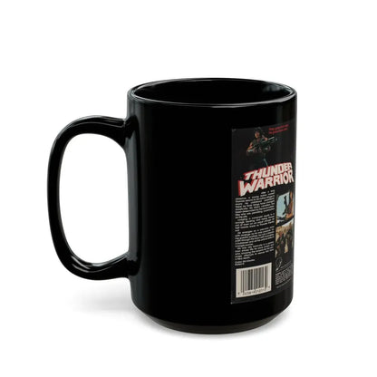 THUNDER WARRIOR (VHS COVER) - Black Coffee Mug - Go Mug Yourself