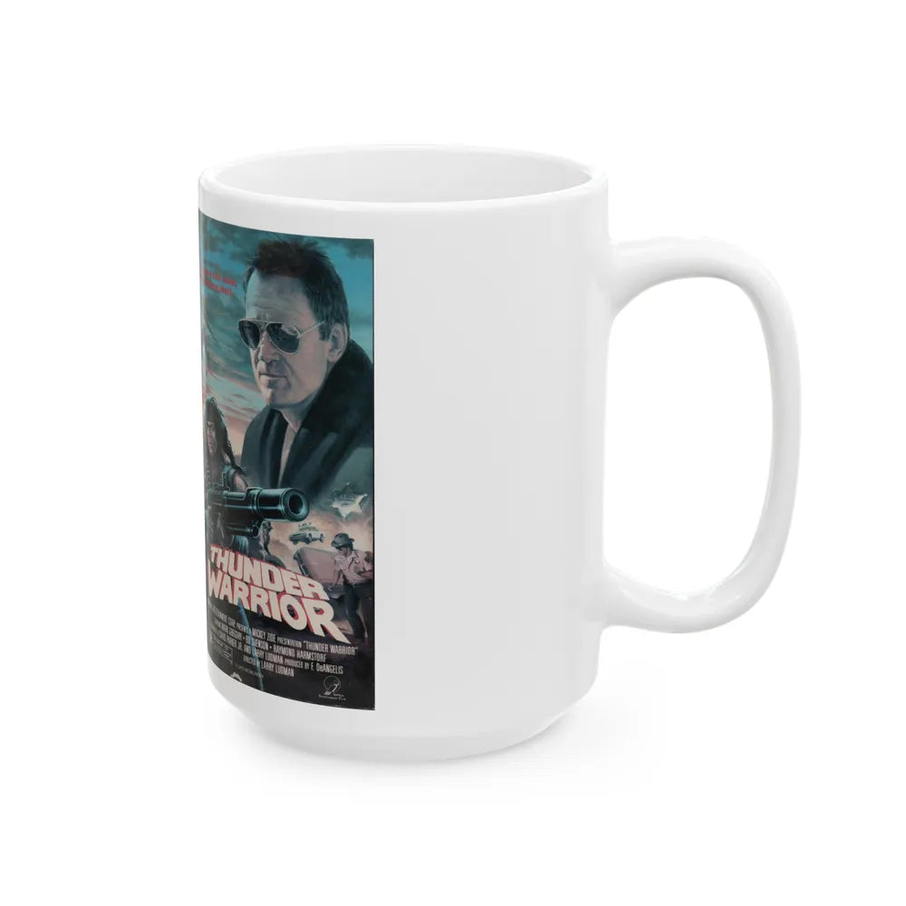 THUNDER WARRIOR (VHS COVER) - White Coffee Mug-Go Mug Yourself