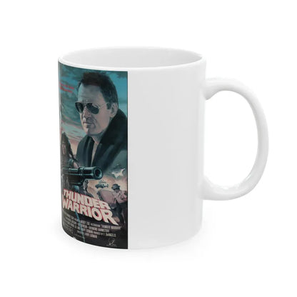 THUNDER WARRIOR (VHS COVER) - White Coffee Mug - Go Mug Yourself