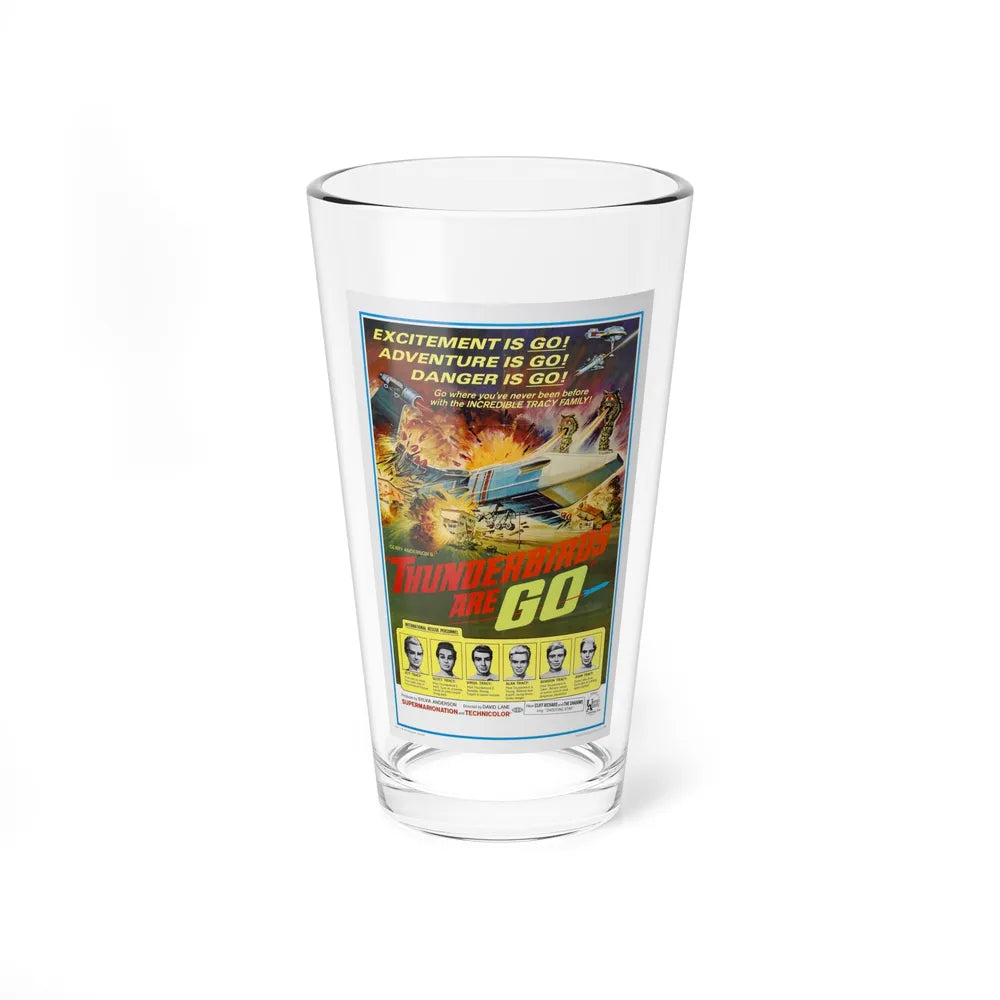 THUNDERBIRDS ARE GO 1966 Movie Poster - Pint Glass 16oz-16oz-Go Mug Yourself