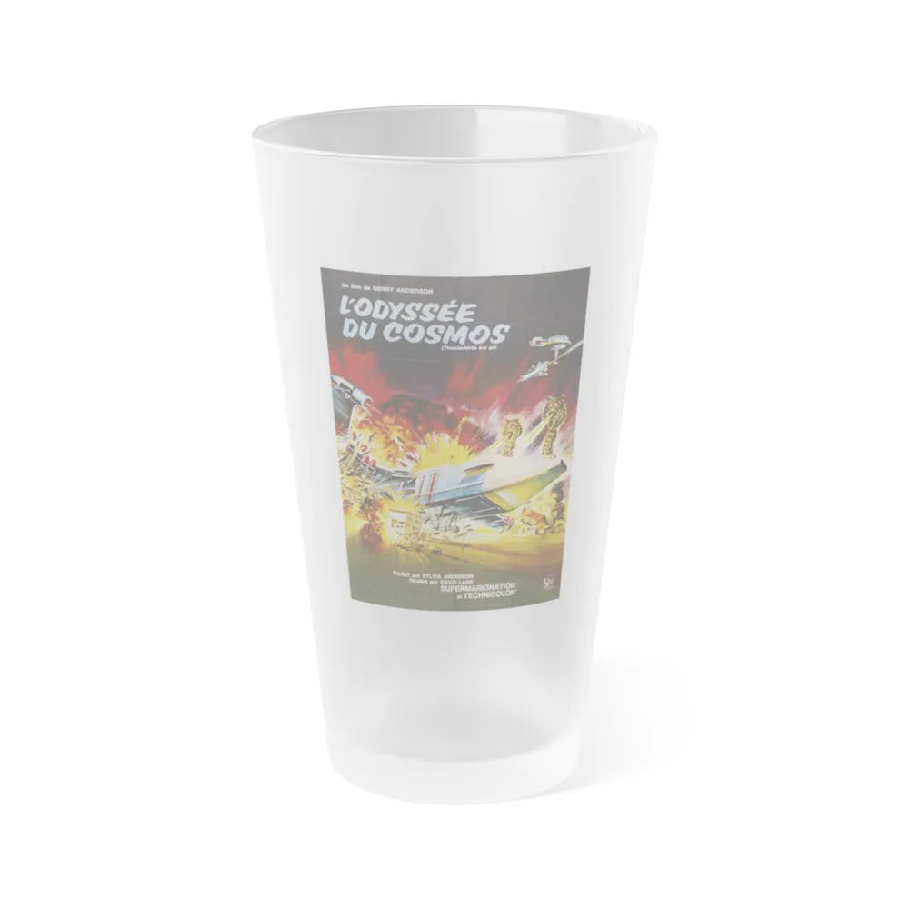 THUNDERBIRDS ARE GO (FRENCH) 1966 Movie Poster - Frosted Pint Glass 16oz-Go Mug Yourself