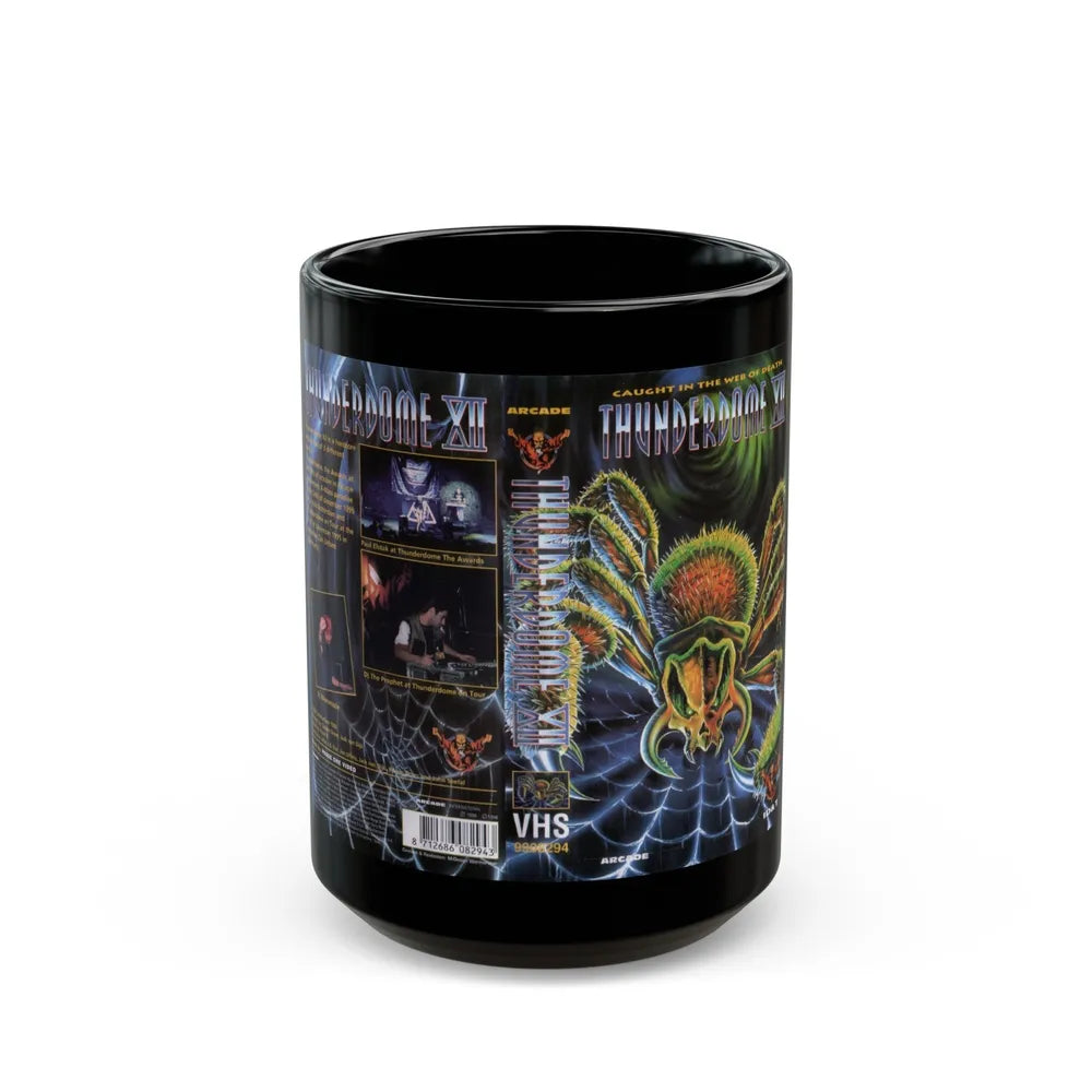 THUNDERDOME 7 (VHS COVER) - Black Coffee Mug-15oz-Go Mug Yourself