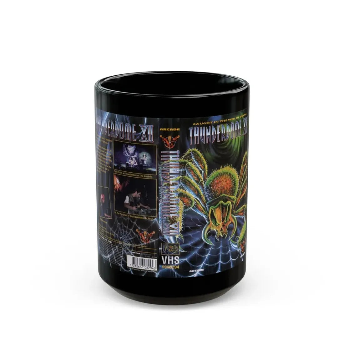 THUNDERDOME 7 (VHS COVER) - Black Coffee Mug 15oz - Go Mug Yourself