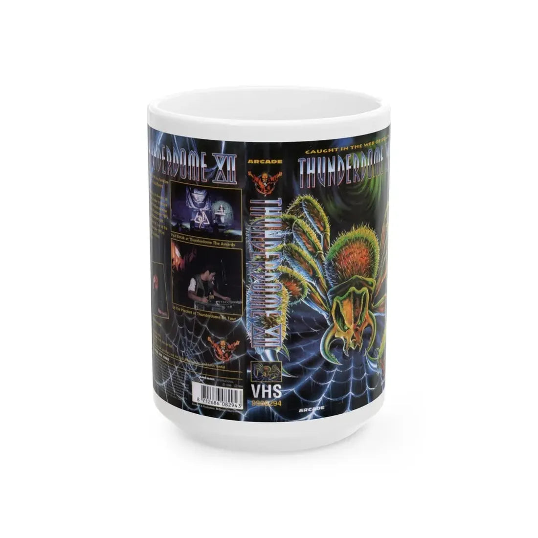 THUNDERDOME 7 (VHS COVER) - White Coffee Mug 15oz - Go Mug Yourself